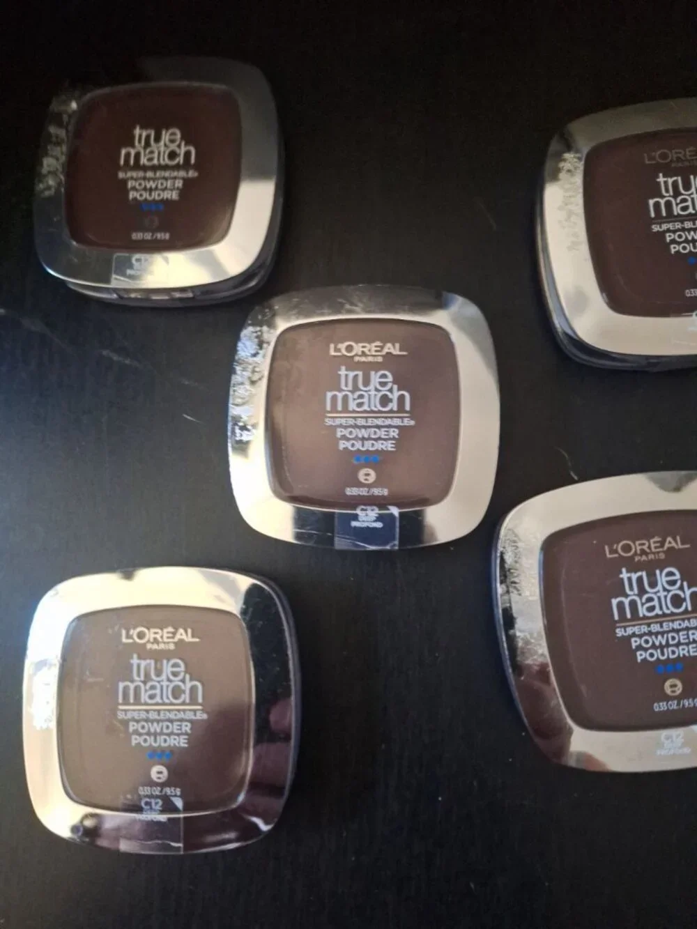 Lot of 5 L'Oreal True Match Super-Blendable Powders - Shade C12